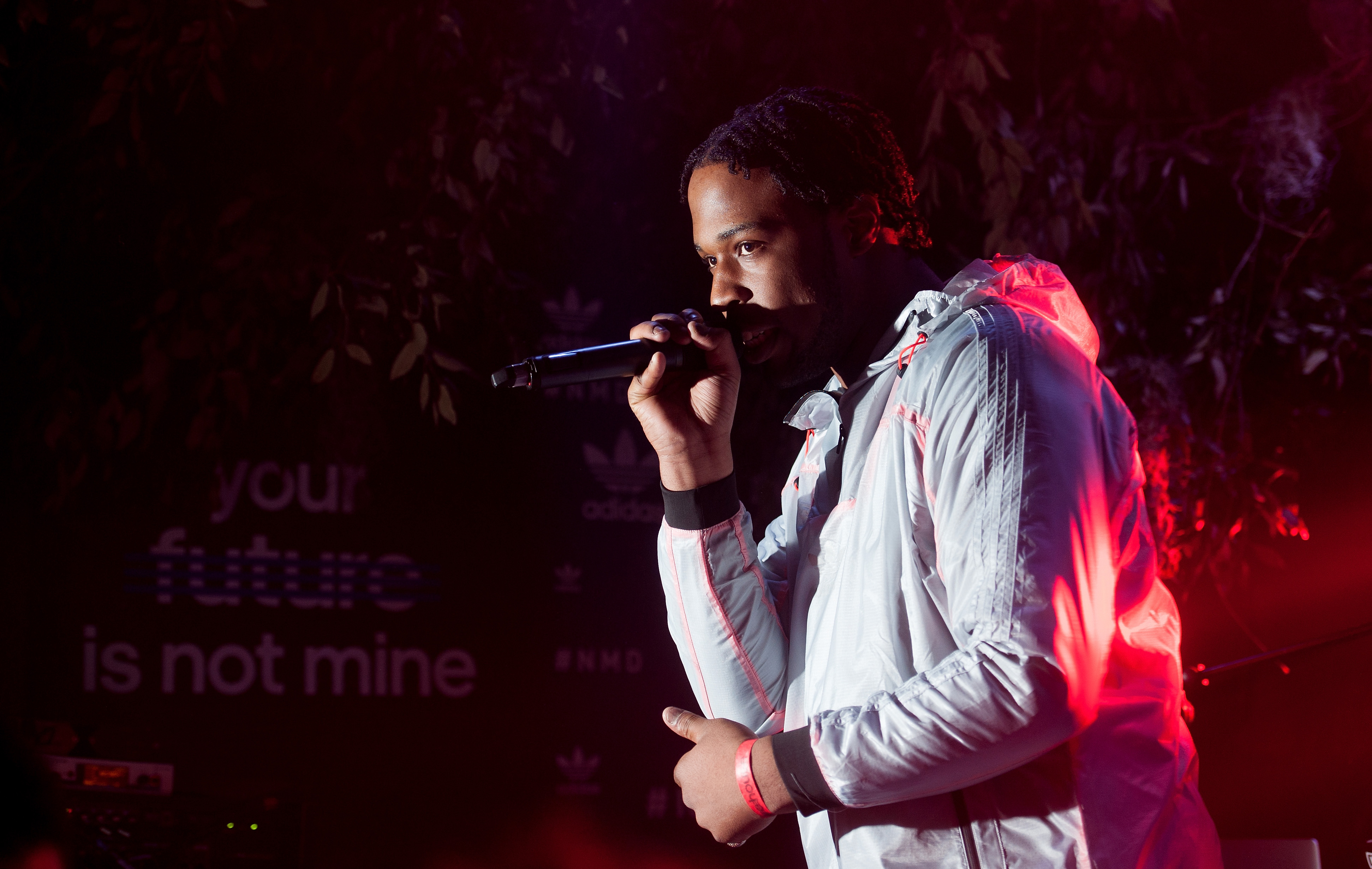 LONDON, ENGLAND - MARCH 17: Avelino at the adidas Originals launch of NMD Future House on March 17, 2016 in London, United Kingdom. (Photo By David M. Benett)