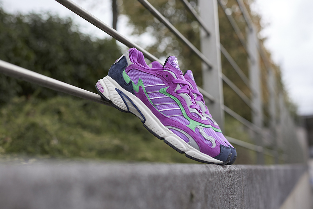 The adidas Originals Temper Run in Purple Suede