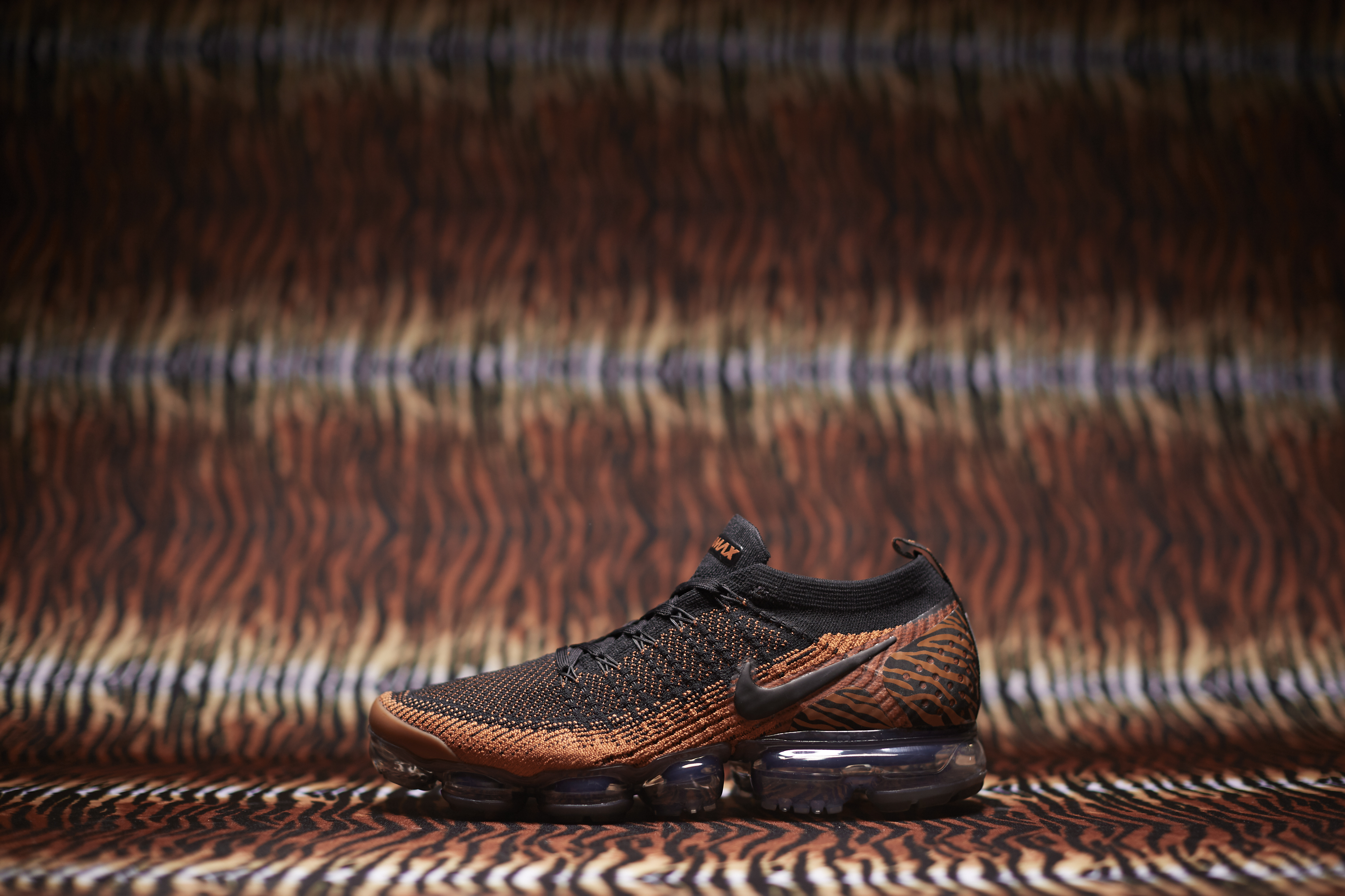 Nike Air VaporMax Tiger Animal Pack Orange and Black