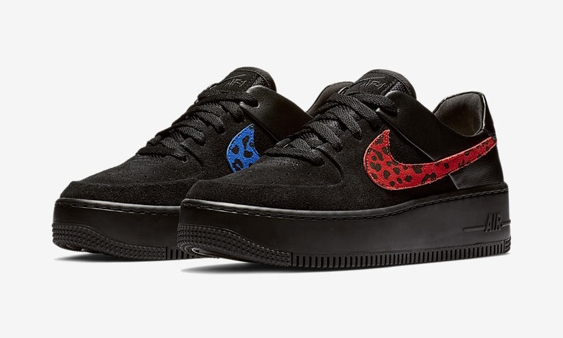 Air Force 1 Sage Black Leopard Print