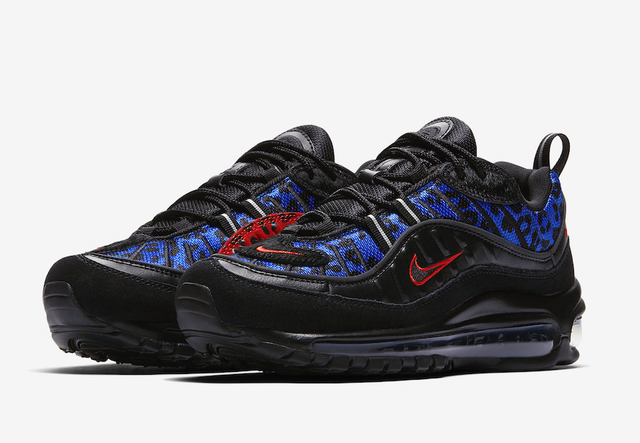 Air Max 98 Black Leopard Print
