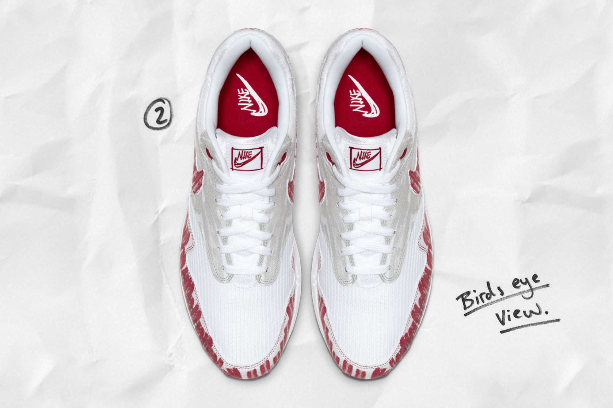 Nike Air Max 1 Tinker Sketch to Shelf
Birds eye view