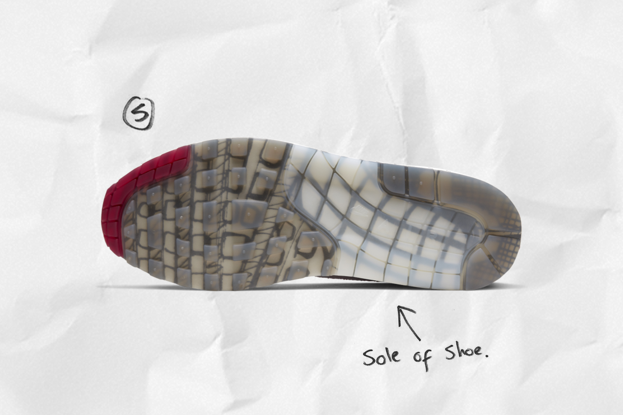 Nike Air Max 1 Tinker 'Sketch To Shelf' sole