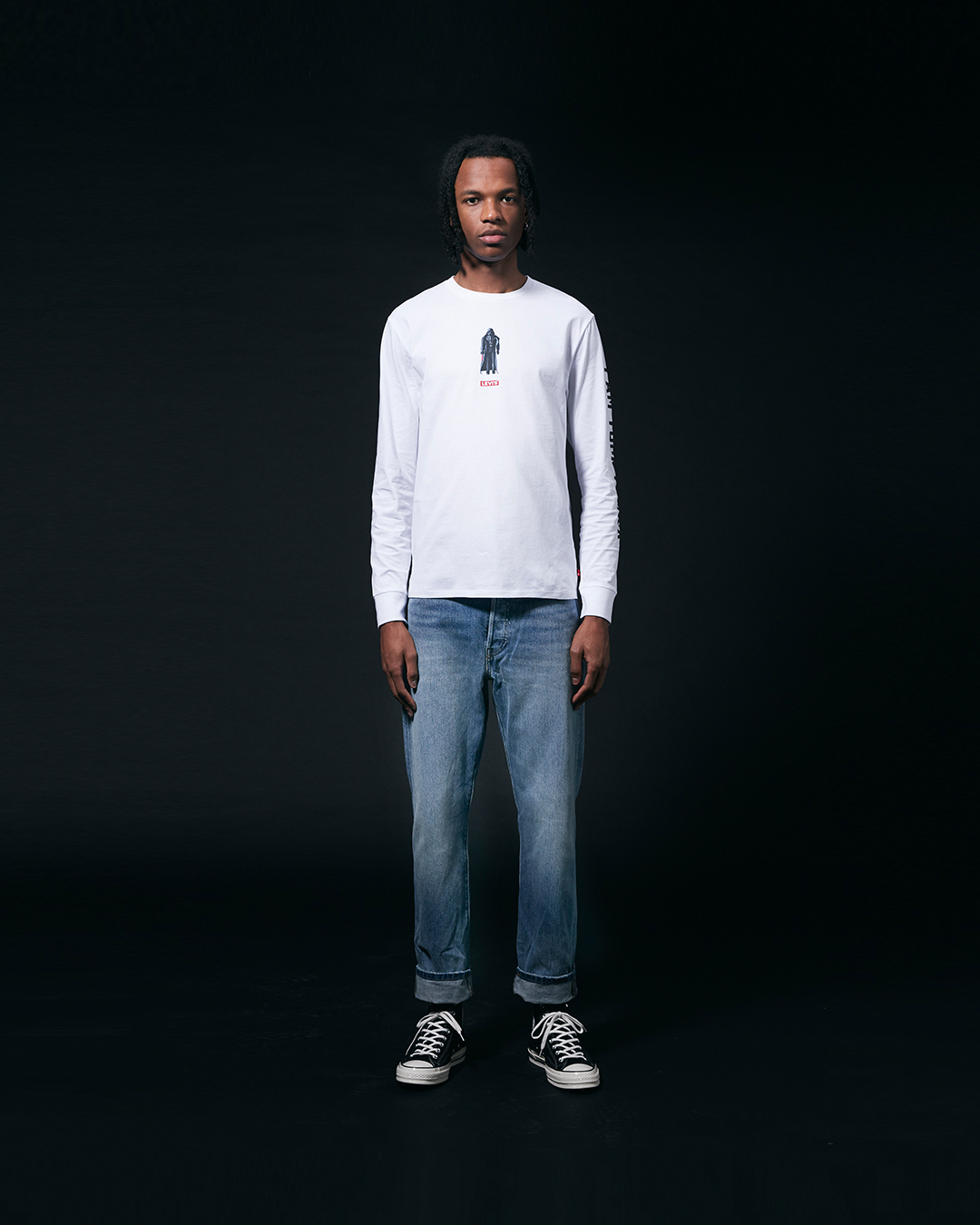 Star Wars Long Sleeve Darth Vader Tee front