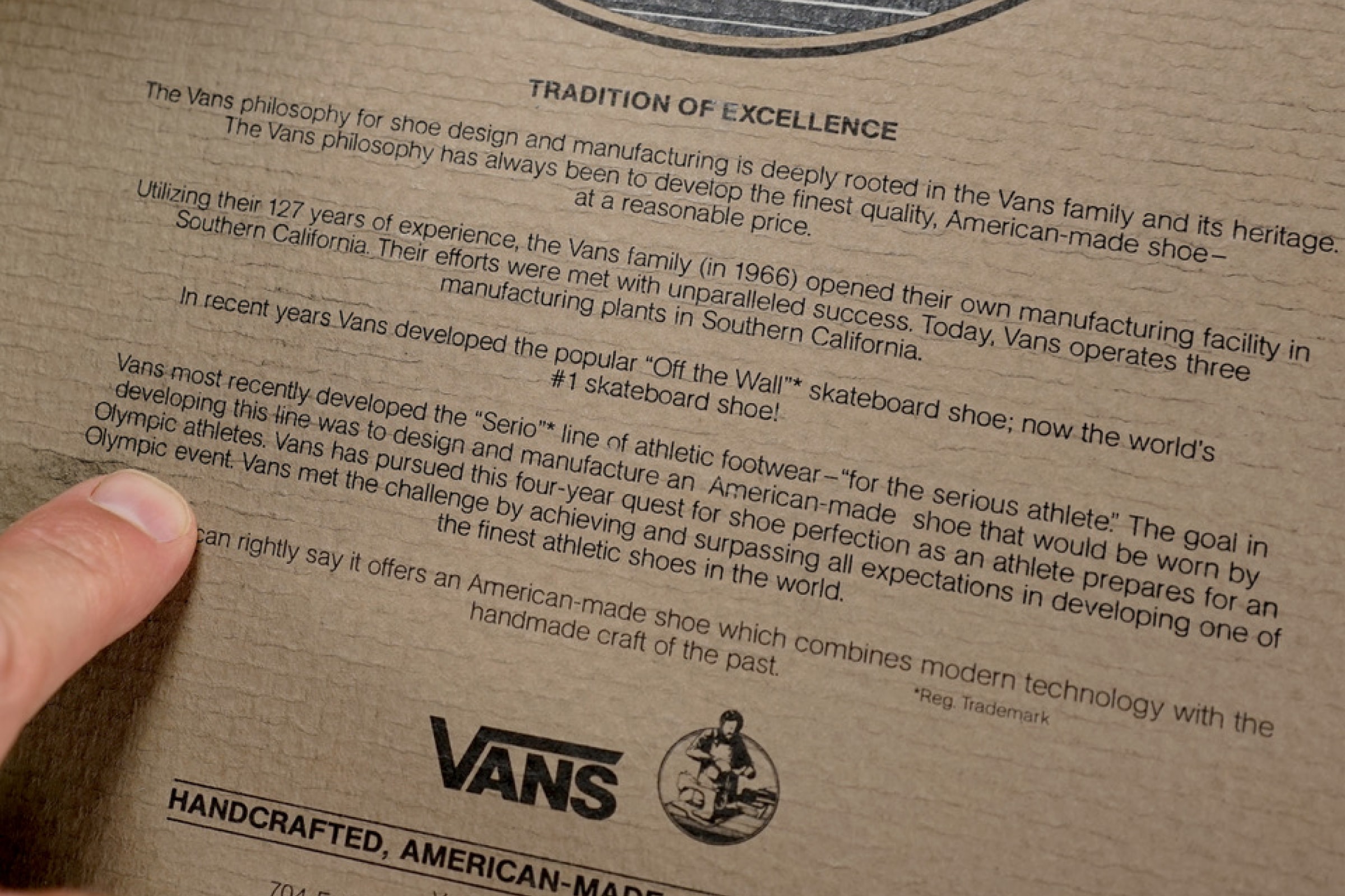Vans statement