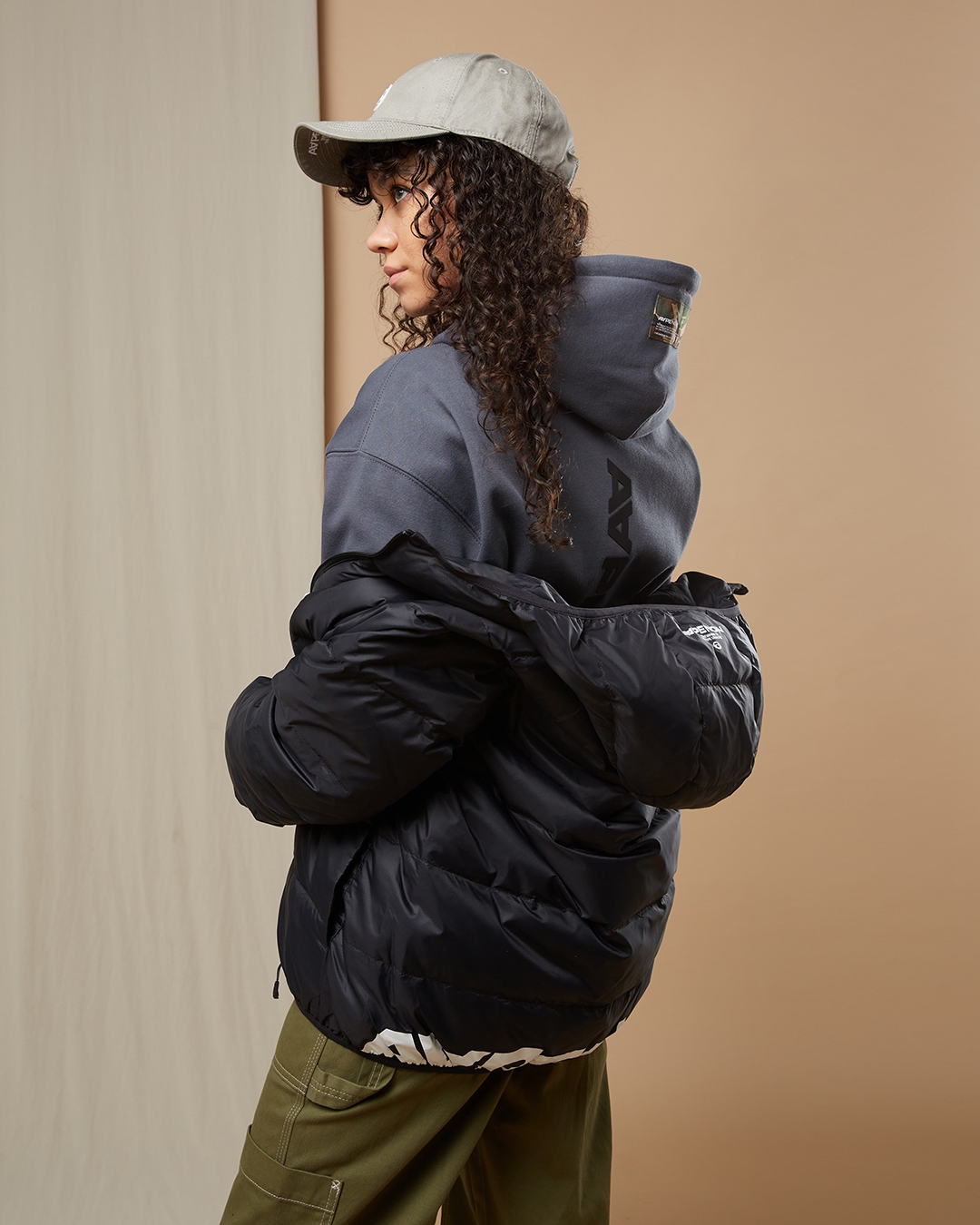 AAPE By A Bathing Ape Badge Puffer Jacket