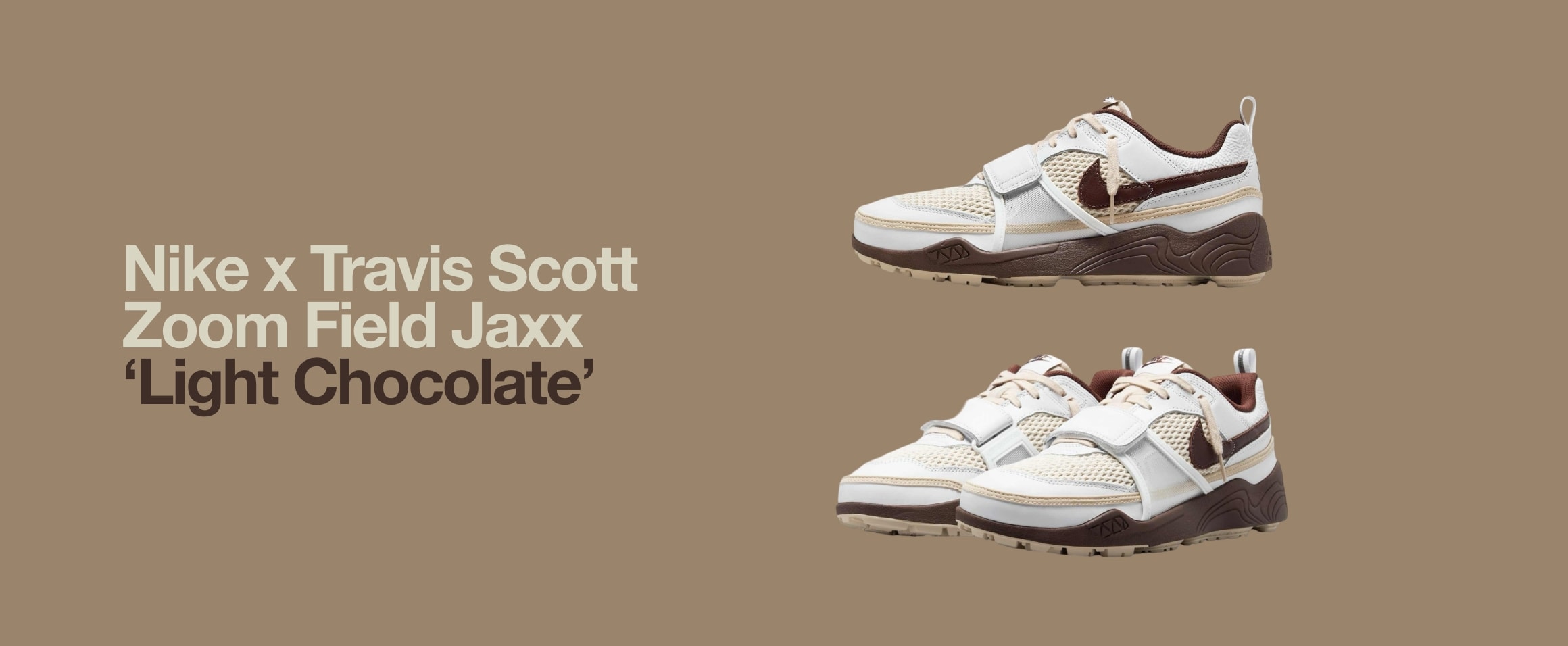 Nike x Travis Scott Zoom Field Jaxx 'Light Chocolate' - size