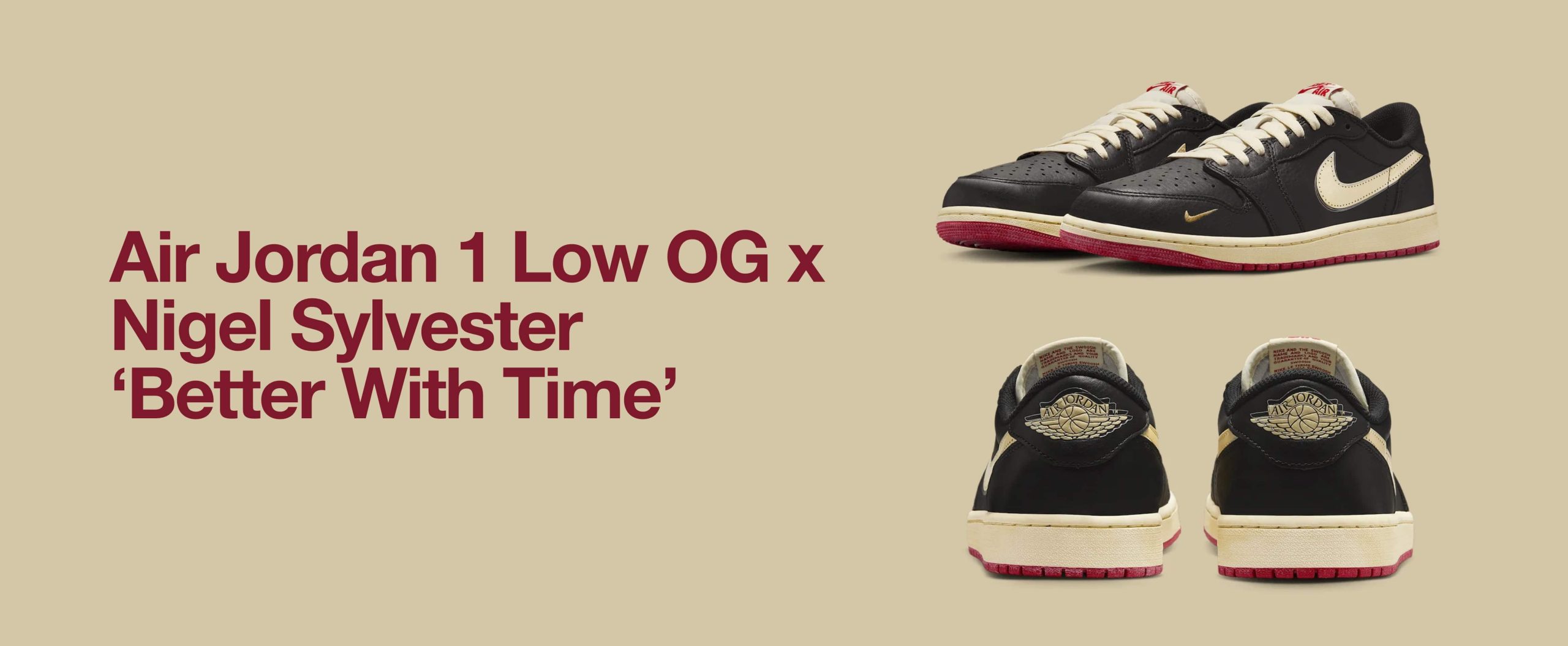 Nigel Sylvester×Nike \"Better With Time\" Air Jordan 1 Low OG x Nigel Sylvester 'Better With Time