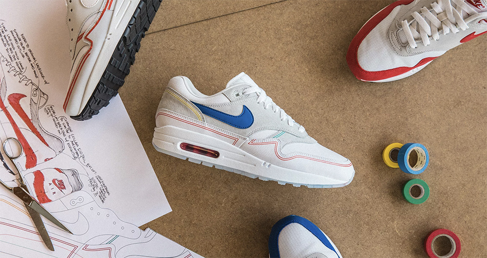 Nike Air Max 1 on design table